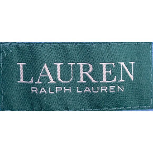 Lauren Ralph Lauren Sport Coat Jacket Blazer Blue Solid Sz 46L Cotton Two Button - Picture 10 of 13